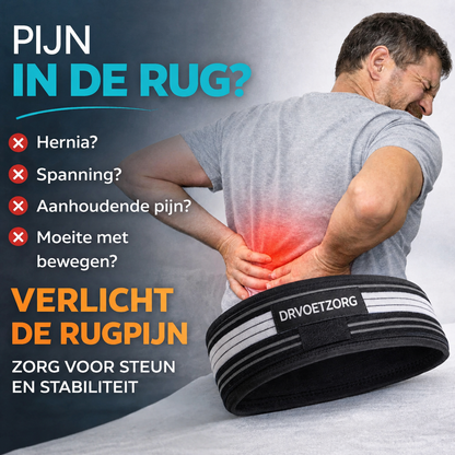 DRVOETZORG™ – Revolutionaire band voor verlichting van lage rugpijn