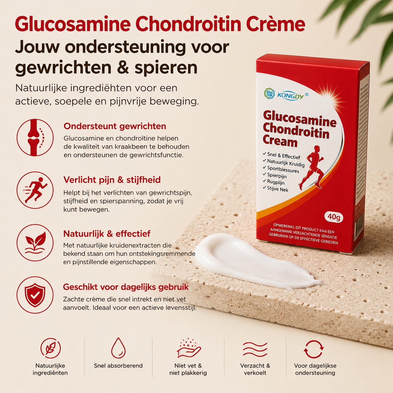 Glucosamine Crème - Gewrichts- & Spierpijnverlichting