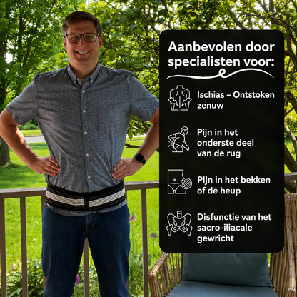 DRVOETZORG™ – Revolutionaire band voor verlichting van lage rugpijn